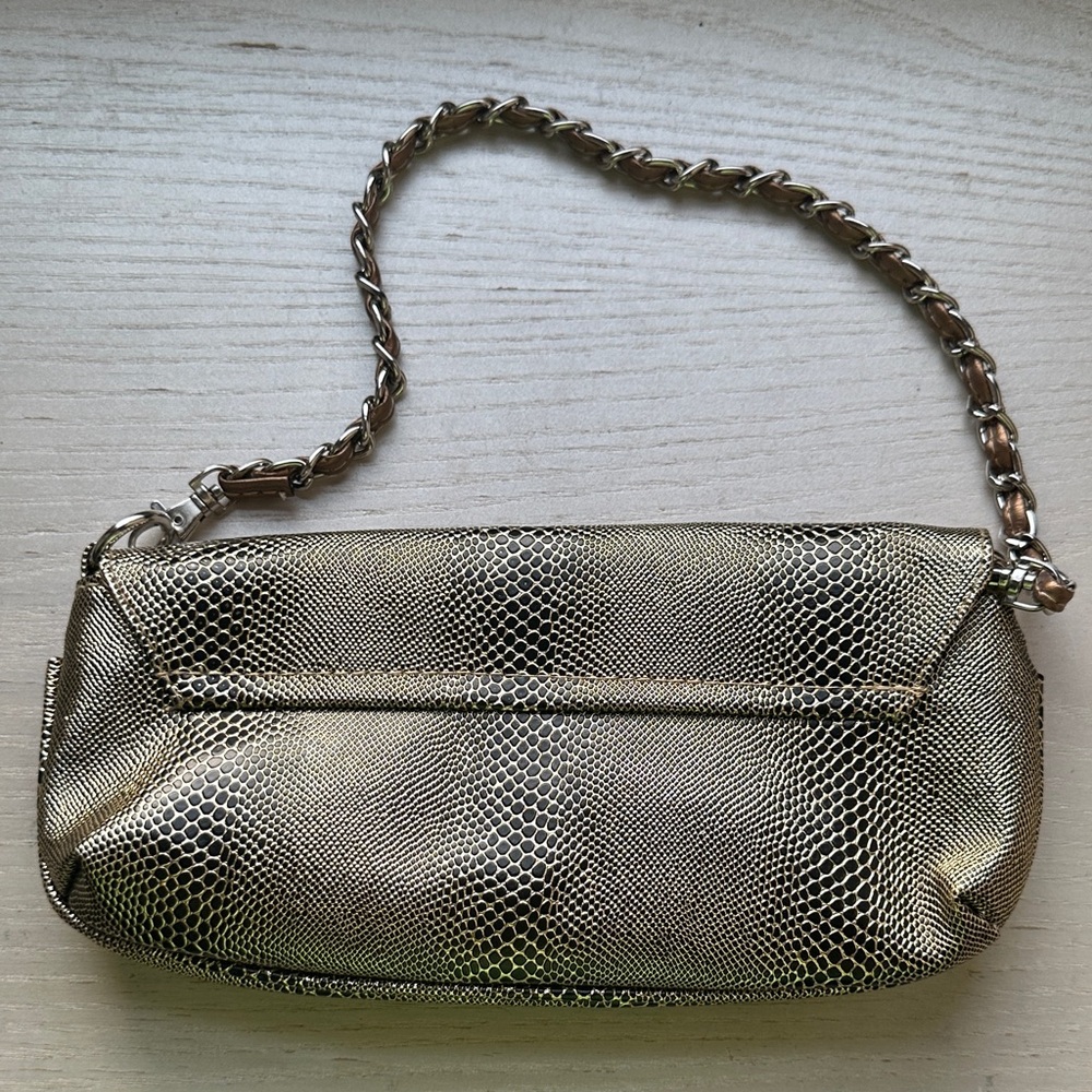 Gold and Silver Chain Clutch - Picture 2 of 3